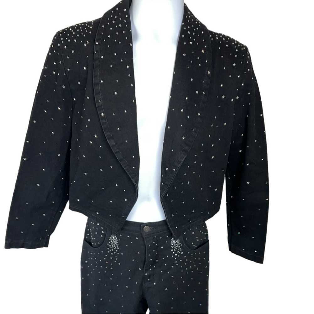 Simply Hot Vintage Western Rhinestone Festival Cowgirl Y2K Studded Pant Suit